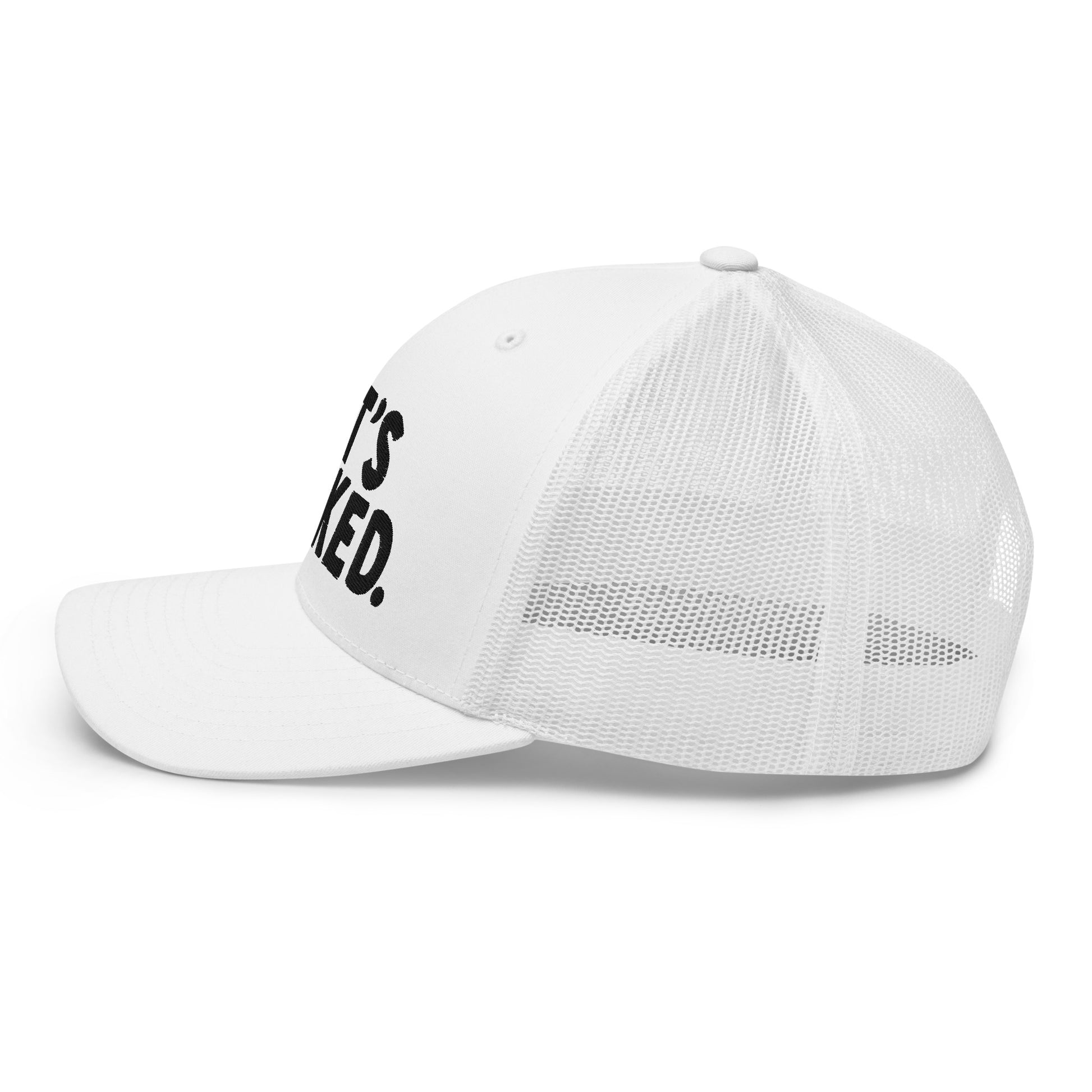 Signature series hat that says Shits fucked