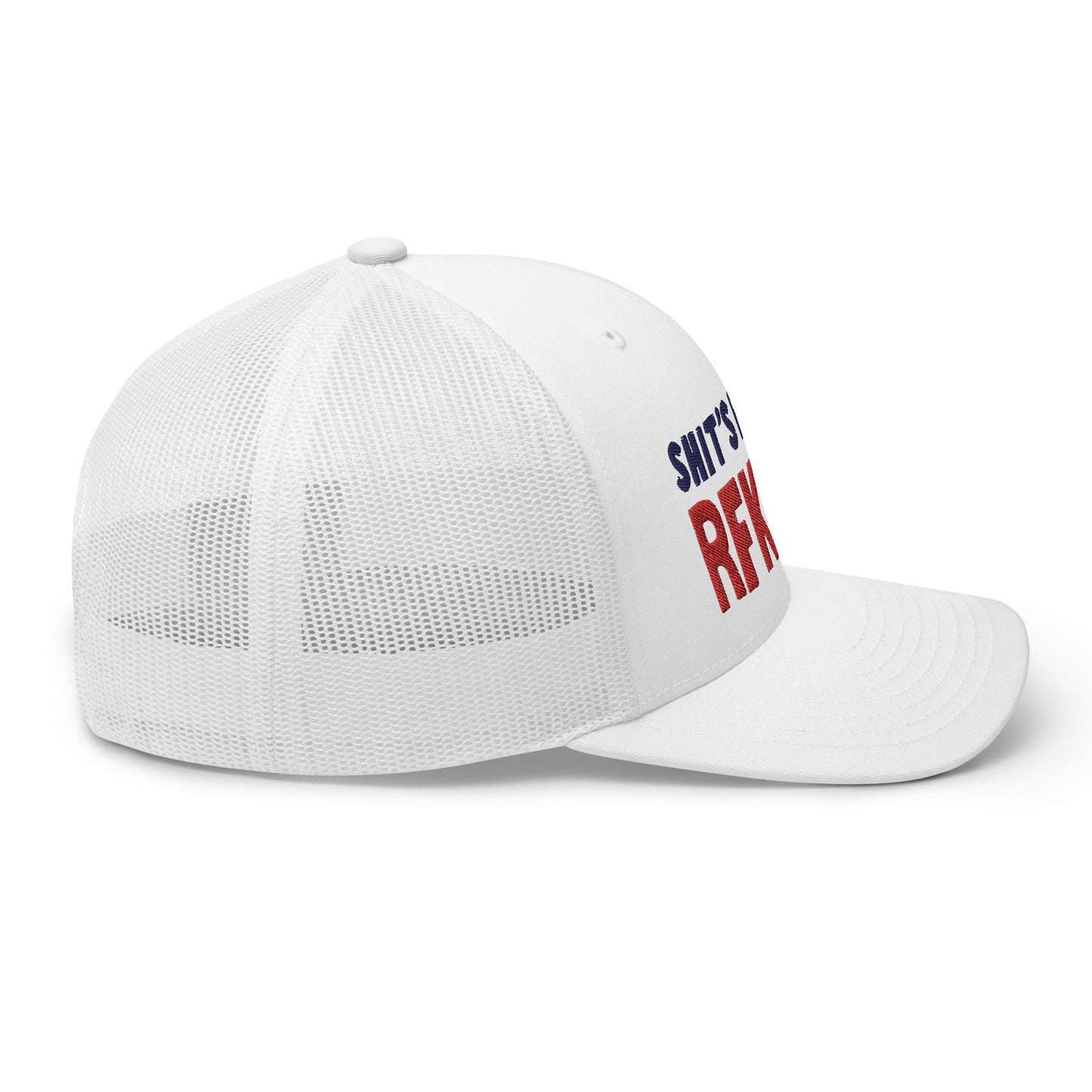 RFK hat joke, it says shits fucked RFK 24, hilarious clothing and apparel store image, political clothing, biden jokes, trump jokes